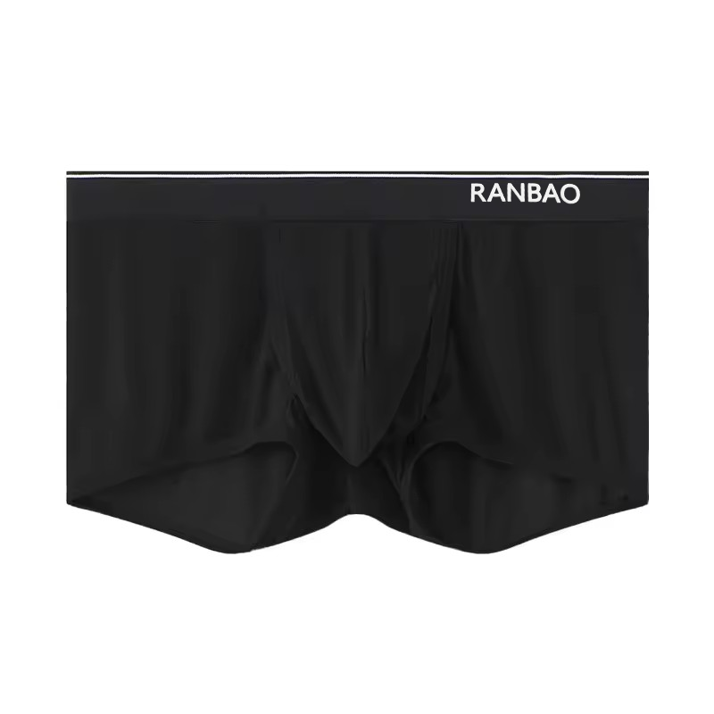 Men's Mid-Rise Boxer Briefs Comfortable Ice Silk Mesh Knitted Underwear Separated 3D Pouch Support Dual Trunks Breathable Soft