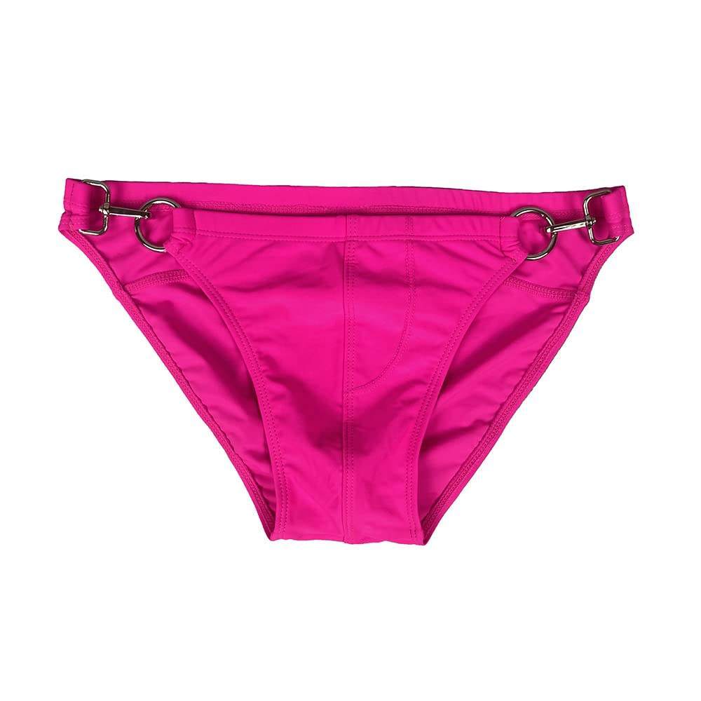 Customized Metal Buckle Men's Swimming Surfing Underwear Thong G String Bikini Brief Swimwear Bottoms