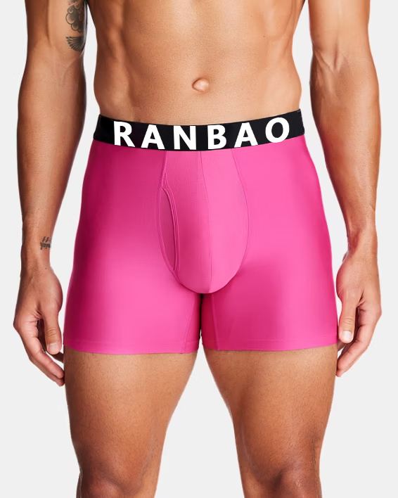 Cotton Made Male Undergarments Breathable Gym Running Underwear Soft Cotton Long Leg Shorts High Quality Cotton Boxer Briefs