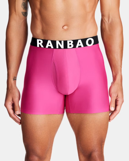 Cotton Made Male Undergarments Breathable Gym Running Underwear Soft Cotton Long Leg Shorts High Quality Cotton Boxer Briefs