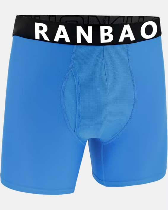 Cotton Made Male Undergarments Breathable Gym Running Underwear Soft Cotton Long Leg Shorts High Quality Cotton Boxer Briefs