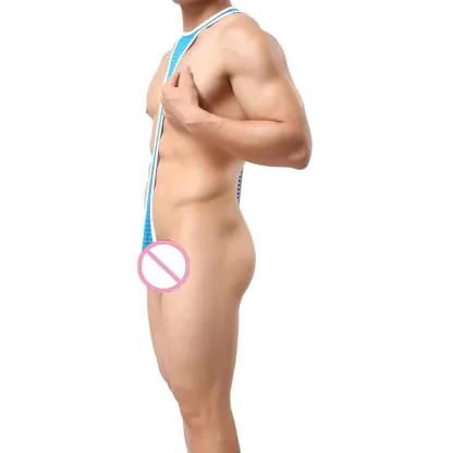 High Quality Men's Bodysuit Custom Sexy Underwear with Breathable Soft Cotton & Spandex Manufacture Direct Cheap Price-RANBAO