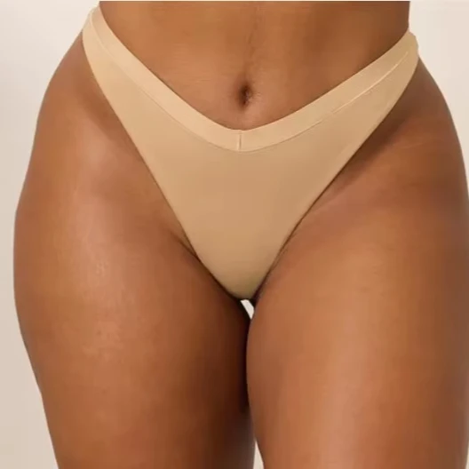 Wholesale Thongs for Women No Show Thong V-waisted Stretch Breathable Sexy Panties Underwear-RANBAO