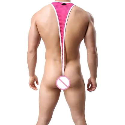 High Quality Men's Bodysuit Custom Sexy Underwear with Breathable Soft Cotton & Spandex Manufacture Direct Cheap Price-RANBAO