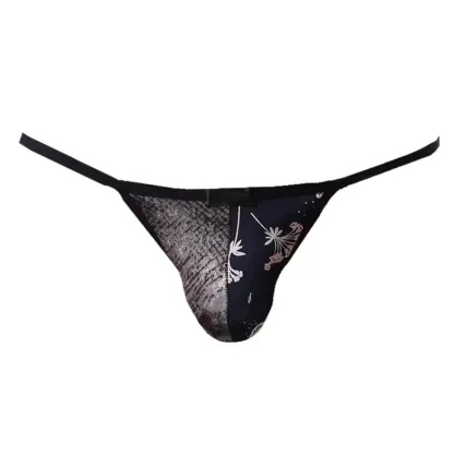 Factory Directly Male Thong Low-rise Print Sexy Underwear for Men Gay Big Pouch Mens Thong-RANBAO