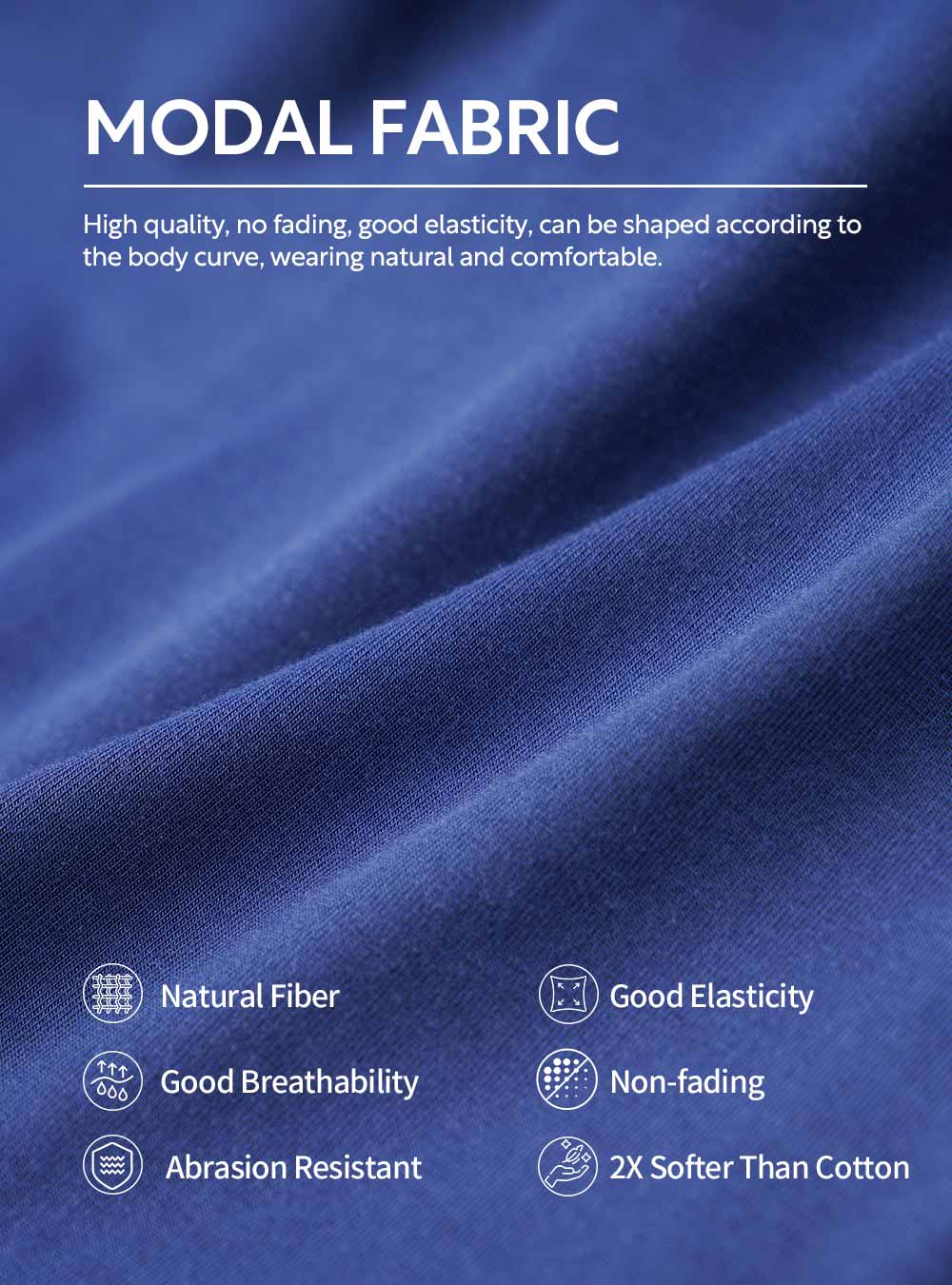 Comfort-Fit Men’s Boxer Briefs with Double Pouch Construction