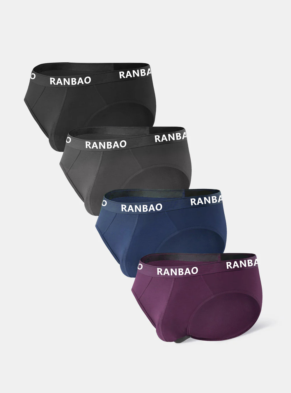 Comfort-Fit Men’s Boxer Briefs with Double Pouch Construction