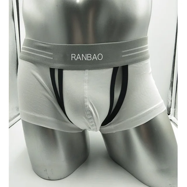 New Arrival Front Crotch Open Gay Man Hot Sexy Penis Inner Wear Wide Flex Waistband Men'S Briefs & Boxers-RANBAO
