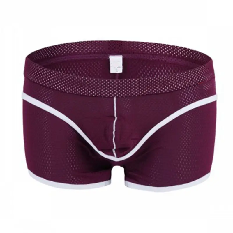 Gold Supplier Men's Boxers Mesh Short Leg Sexy Underwear Men Low-rise Custom Boxer Shorts for Men-RANBAO