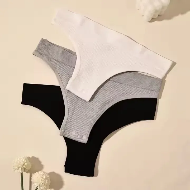 High Quality Breathable Women's Panties Sexy Solid Color Triangle Female Briefs Ladies' Adult Underwear Comfortable-RANBAO