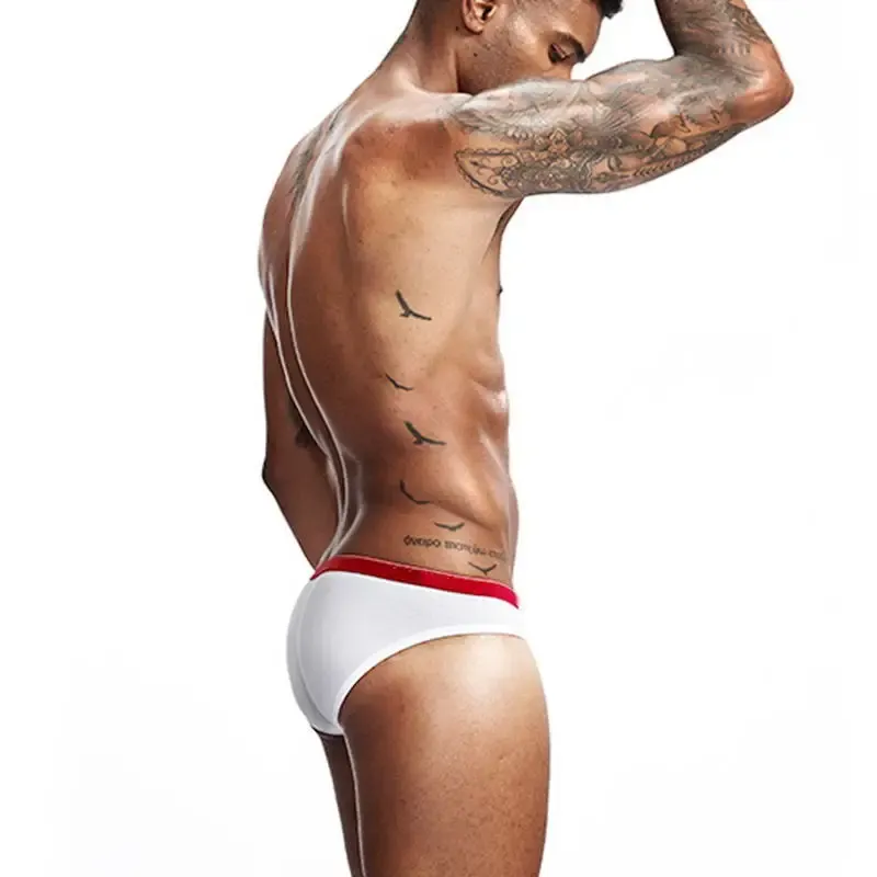 Excellent Quality Custom Private LOGO Boys Low-Rise Briefs Solid Color Man Underwear Breathable and Soft Fabric Boxer-RANBAO