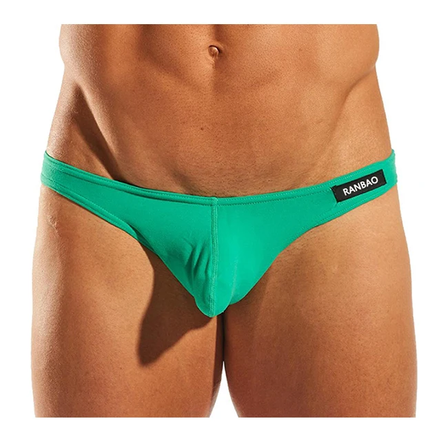 Classic Solid Low Rise Waist Men'S Briefs & Boxers Custom Private Label Sexy Underwear for Man-RANBAO