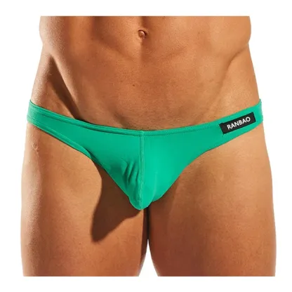 Classic Solid Low Rise Waist Men'S Briefs & Boxers Custom Private Label Sexy Underwear for Man-RANBAO