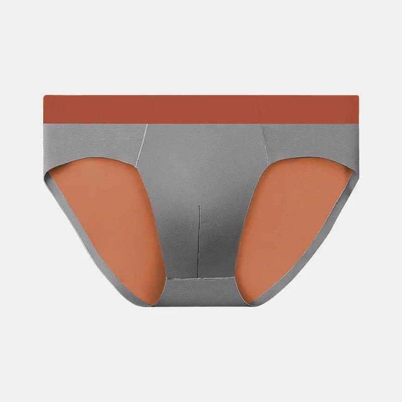 Custom Logo Men's Boxer Briefs High Elasticity Breathable Modal Seamless Thin Trunks 100 Yarns Mid-Rise Underwear Panties-RANBAO