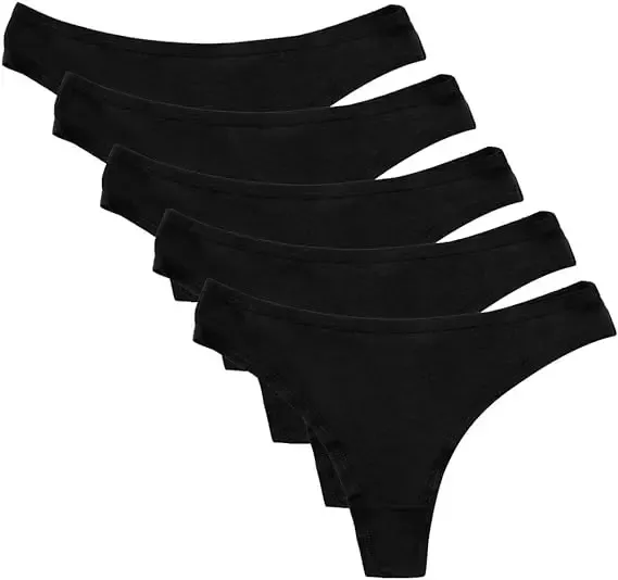 Color Stripes Panties Multi-Pack Breathable G-string Underwear Women Cotton Thong for Ladies-RANBAO