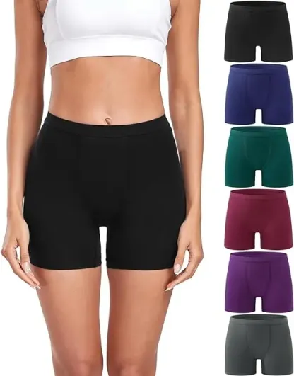 Ranbao Factory Wholesale Soft Breathable Microfiber Boxer Briefs Underwear Women's Modal Boy Shorts Panties-RANBAO