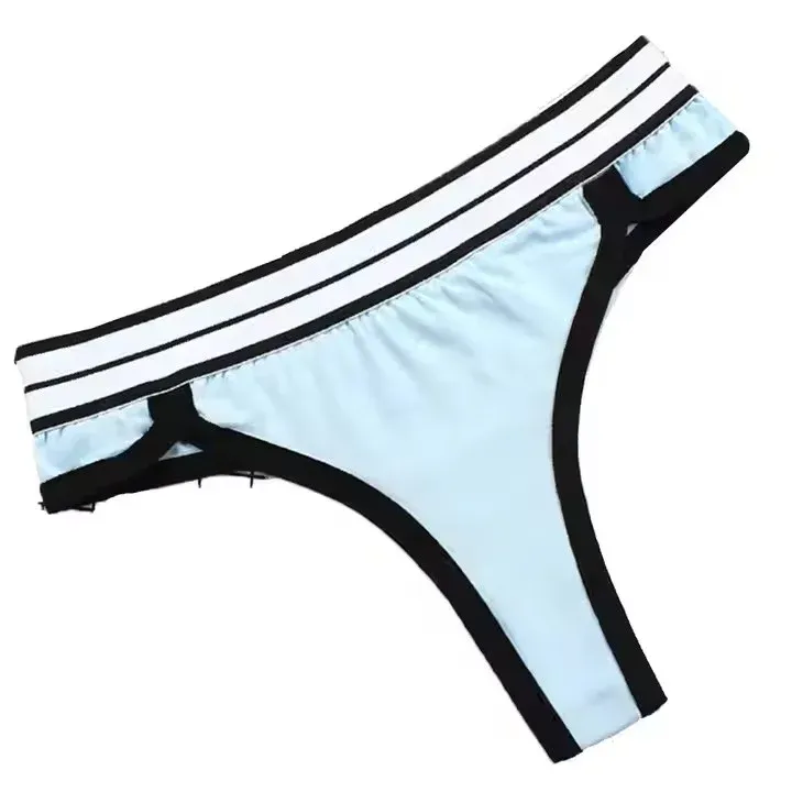 Top Sale Women's Cotton Bikini Panties Breathable Lace Soft Hipster Panty Ladies Stretch Full Briefs Grey Thongs with Logo Waist-RANBAO