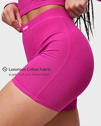 Customized Stretch Cotton Underwear High Waisted Panty Women's Boxer Boy Shorts Briefs-RANBAO