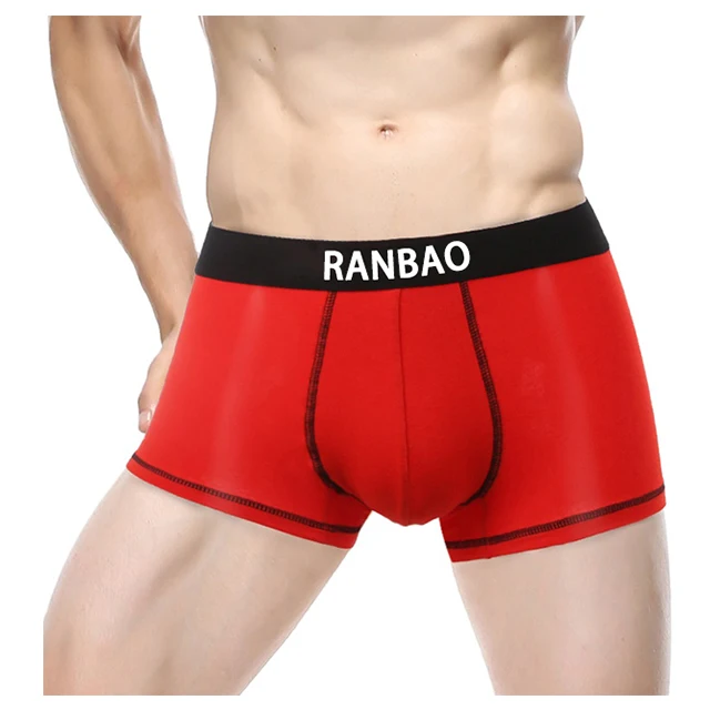 Hot Sale New Arrival Ribbed Big Bulge Passion Men'S Briefs & Boxers Classic Solid Mature Male Penis Underwear-RANBAO