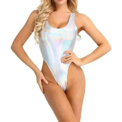 Lady's One-Piece Solid Plain Brazilian Cut Sexy Women's Panties Bodysuit Swimsuit Jumpsuit for Female Women's Underwear Beach-RANBAO