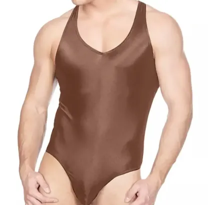 New Men's Sexy Jumpsuit Bodysuit Pants Underwear Made of Comfortable Nylon and Spandex-RANBAO