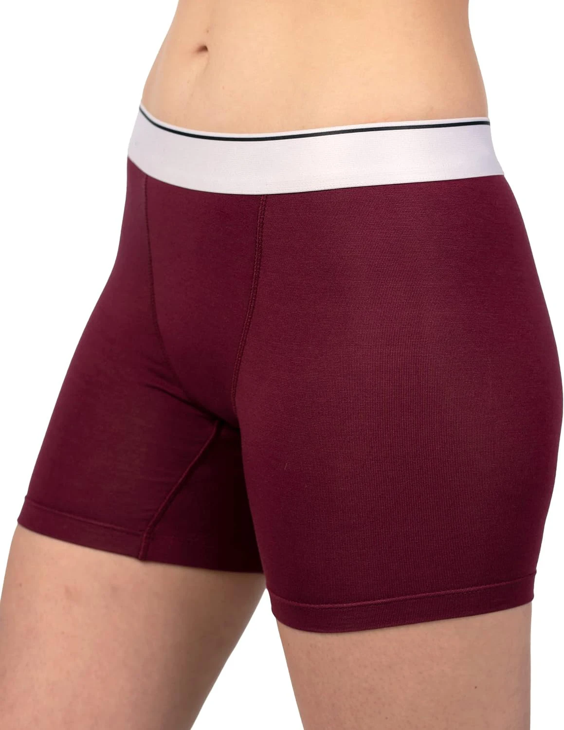 Comfortable Baller 5 Inch Boyshorts Panties Soft Chafing-Free No Roll Inseam Briefs Underwear Womens Boxer-RANBAO