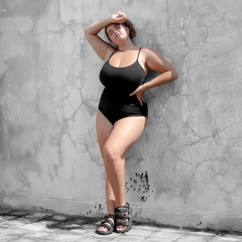 Customized High Quality Certified Organic Women Cotton Black Women's Bodysuit-RANBAO