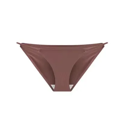 Women's Comfortable Panties Cotton Ladies Low Cut Everyday Underwear Soft ThinTriangle Bikini Sexy Underpants-RANBAO
