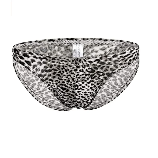 Premium Stretchy Big Bulge Mature Male Penis Sexy Underwear Classic Leopard Pattern Men'S Boxer Briefs-RANBAO