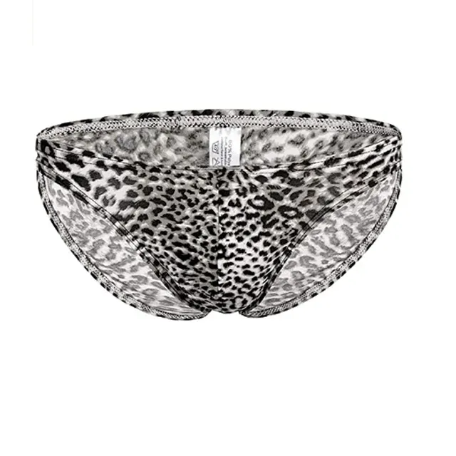 Premium Stretchy Big Bulge Mature Male Penis Sexy Underwear Classic Leopard Pattern Men'S Boxer Briefs-RANBAO