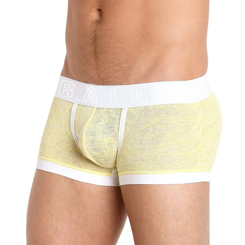 Excellent Quality Men Underwear Cotton Low-rise Boxers for Men Custom Logo Underwear Boxer Men-RANBAO