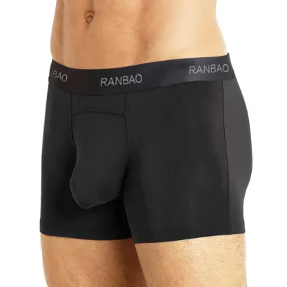Wholesale Underwear Men Boxer Briefs Quality Men Brief Micromodal Mens Boxers-RANBAO