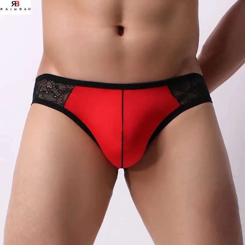 Factory Directly Mature Men Underwear Solid Color Spandex Underwear Sexy Underwear for Gay Men-RANBAO