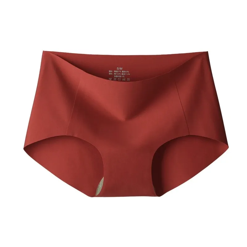 Women's Invisible Panty Stretch Underwear Seamless Hipster Brief 7A Anti-bacterial Ice Silk Thin Ladies Modal Teenage Panties-RANBAO