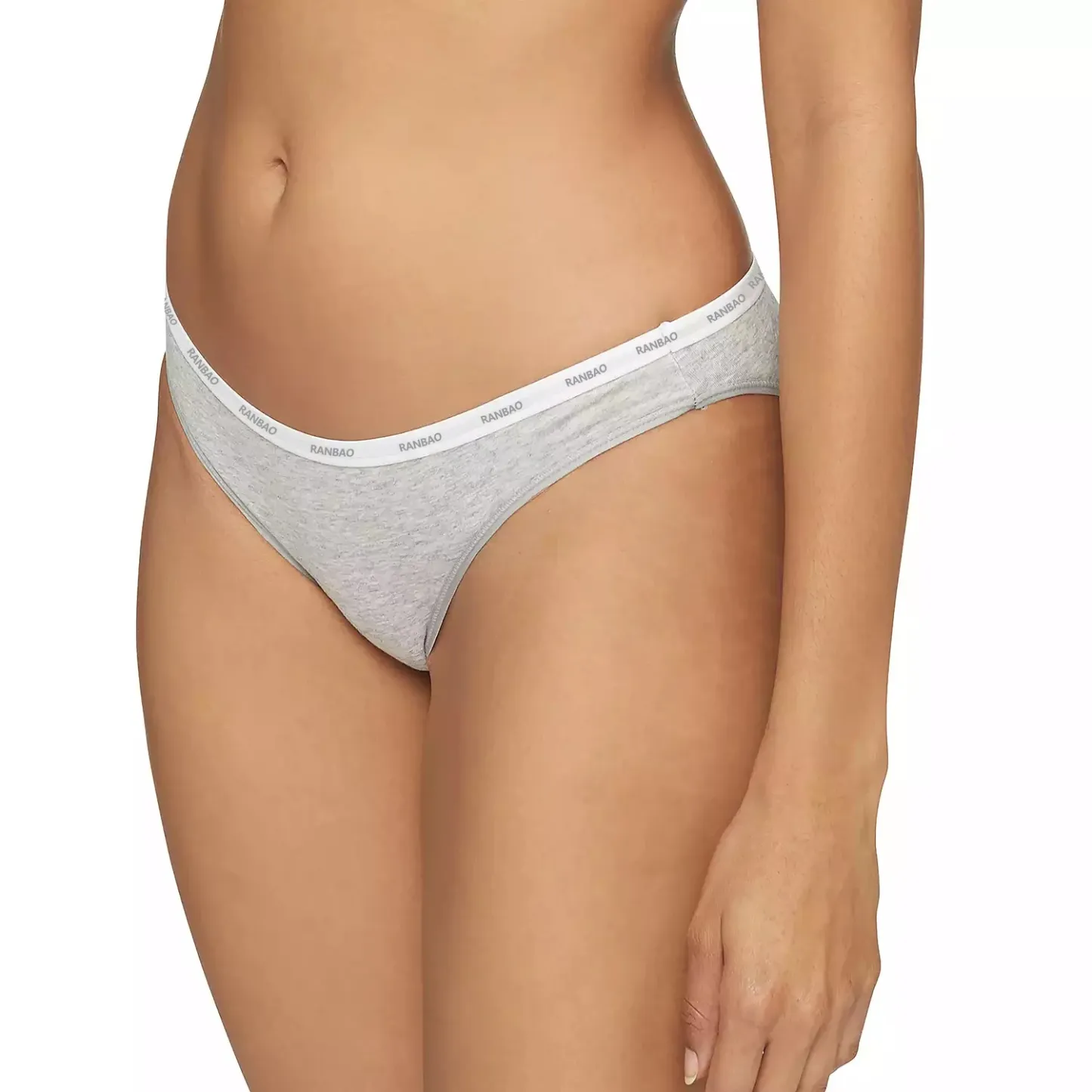 Casual Elastic Waistband Everyday Beach Bikini Women's Solid Low-rise Briefs Hipster for Female Underwear Lingerie Knickers-RANBAO