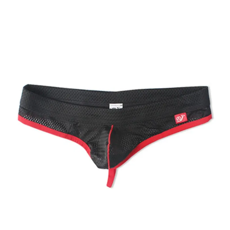 Mesh Low Rise Hot Selling New Trend Mens Jockstrap G-String Thongs Men'S Underwear Briefs-RANBAO