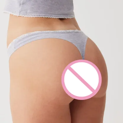 OEM Manufacturer Custom Sewing Tailor Classic Lace Trim Soft Cotton Fabric Cotton Thong-RANBAO