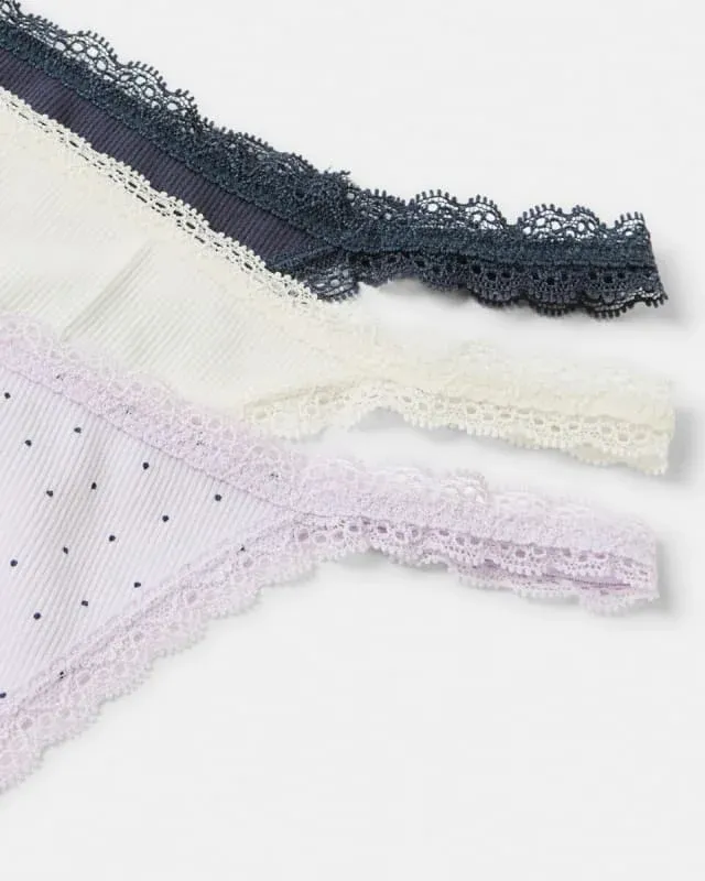 Hot Comfortable Soft Lingerie Cotton Breathable Women Panties With Bow Lace Ladies Underwear Panties-RANBAO