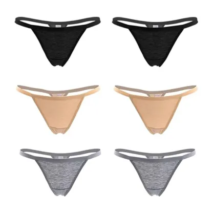 Wholesale Custom LOGO Printed Lingerie Teenage Girls Sexy Low Waist Panties G-String Underwear Seamless Women Underwear Thongs-RANBAO