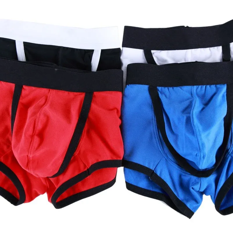 Cheap Wholesale Sport Briefs Boxer Short Leg No Ride up Natural Feeling Cotton Underwear Soft Performance Underpants-RANBAO
