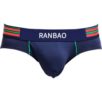 Custom Brand Logo Top Quality Stretchy Men'S Sexy Underwear Big Bulge Erotic Sissy Male Jockstraps-RANBAO