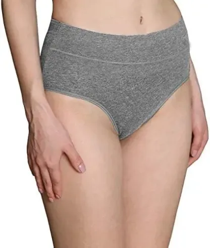 Custom Ladies Panties Lingerie Undergarments Mid Waist No Muffin Top Full Coverage Brief Breathable  Cotton Print-RANBAO