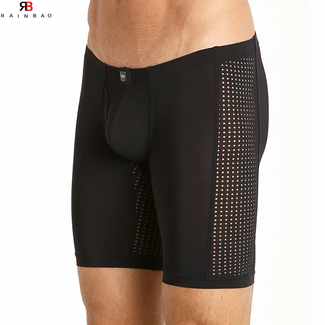 Manufacture Supply Classic Front Open Male Penis Underwear New Arrival Long Leg Design Men'S Briefs & Boxers-RANBAO