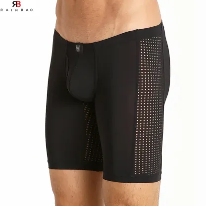 Manufacture Supply Classic Front Open Male Penis Underwear New Arrival Long Leg Design Men'S Briefs & Boxers-RANBAO