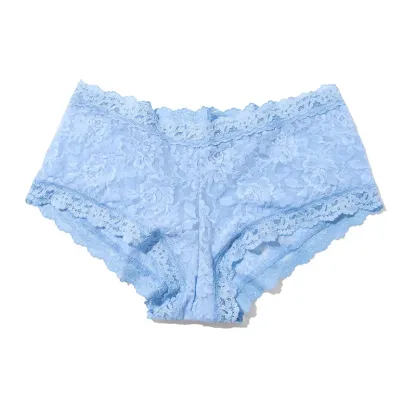 Custom Stretch Lace Full Coverage Low Leg Medium Rise Soft Women Lace Boyshort-RANBAO
