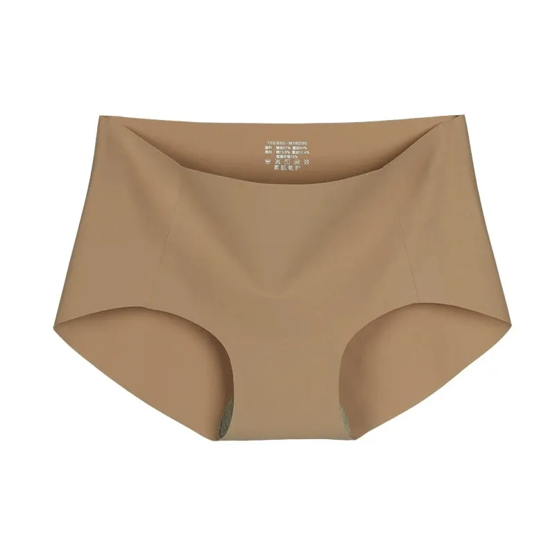 Women's Invisible Panty Stretch Underwear Seamless Hipster Brief 7A Anti-bacterial Ice Silk Thin Ladies Modal Teenage Panties-RANBAO