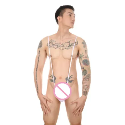Wholesale Hot Style Men Bodysuit Thong Backless Design Gay Bodysuits Thong Sexy G String Bodysuit-RANBAO