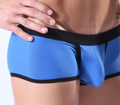 Cheap Wholesale Sport Briefs Boxer Short Leg No Ride up Natural Feeling Cotton Underwear Soft Performance Underpants-RANBAO