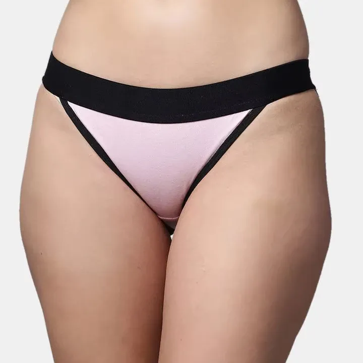 Lady's Cotton Low Rise Thong Tangas Women's Panties Bikini Solid Briefs for Female Women's Sexy Underwear Lingerie Knickers-RANBAO