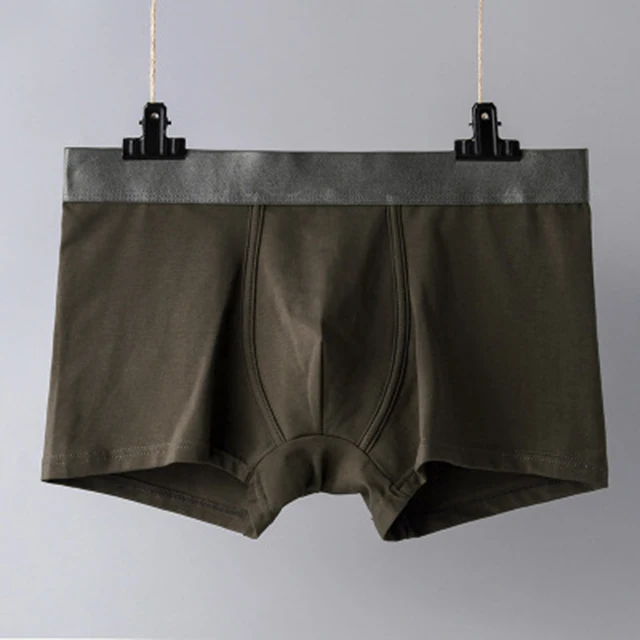 Best Seller Classic Solid Penis Boxer Underwear for Men Moisture Wicking Men'S Inner Wear Boxers-RANBAO
